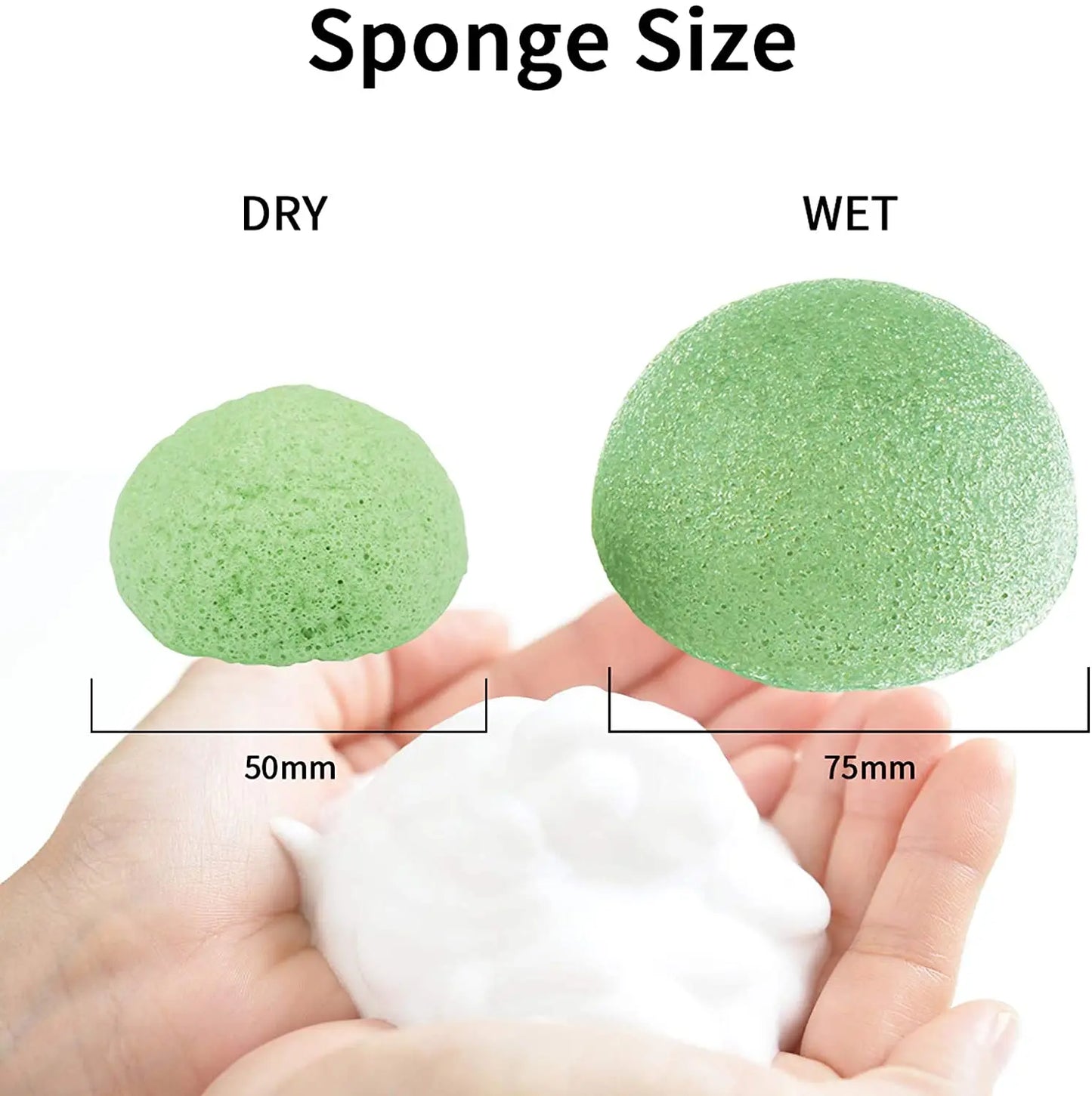 3pcs Konjac Facial Cleansing Sponge Set