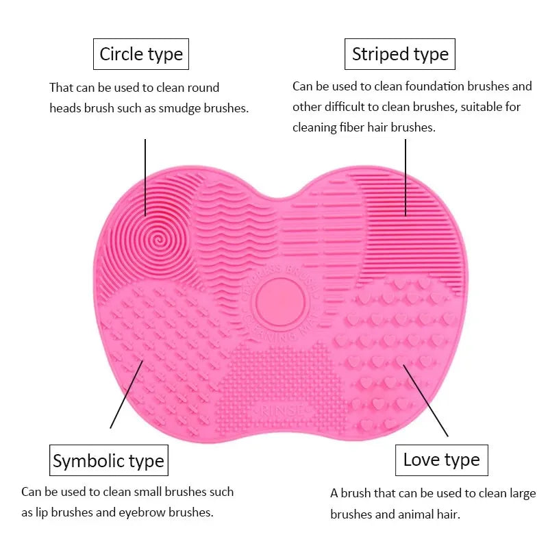 Clean Silicone Brush Cleaning Mat