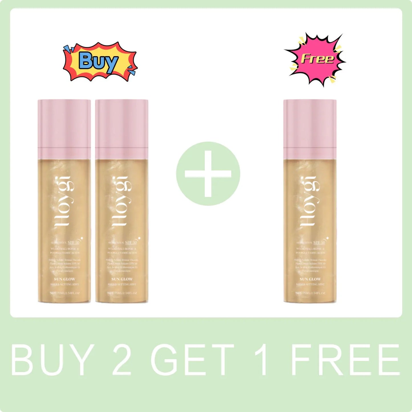 HOYGI Glow SPF 50+ Matte Setting Spray