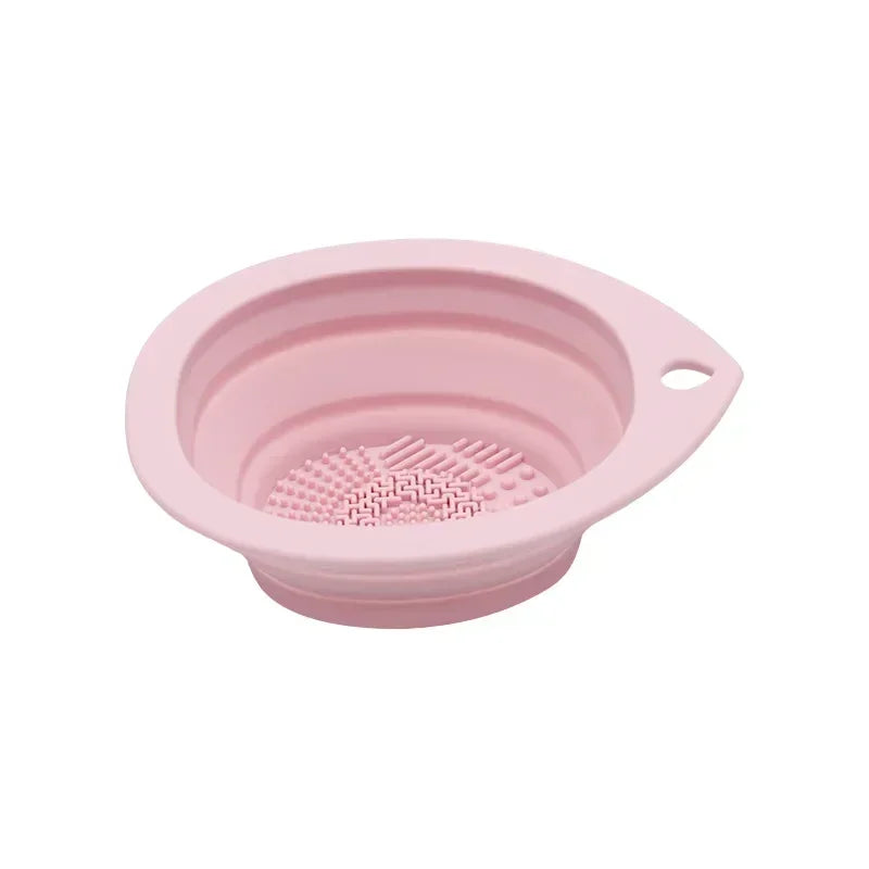 Clean Foldable Silicone Brush Cleaning Bowl