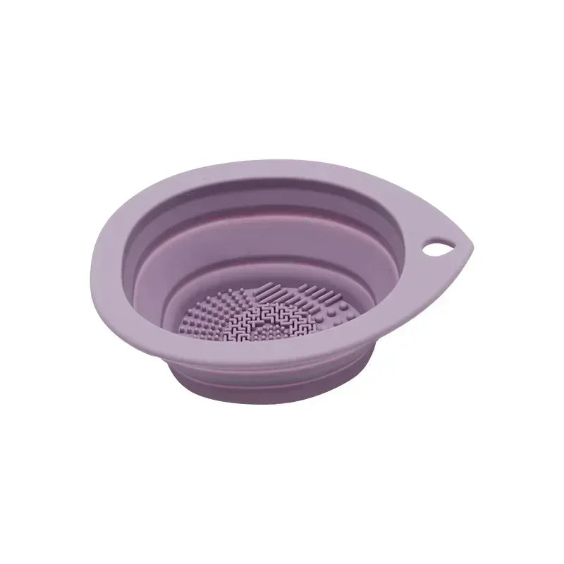 Clean Foldable Silicone Brush Cleaning Bowl