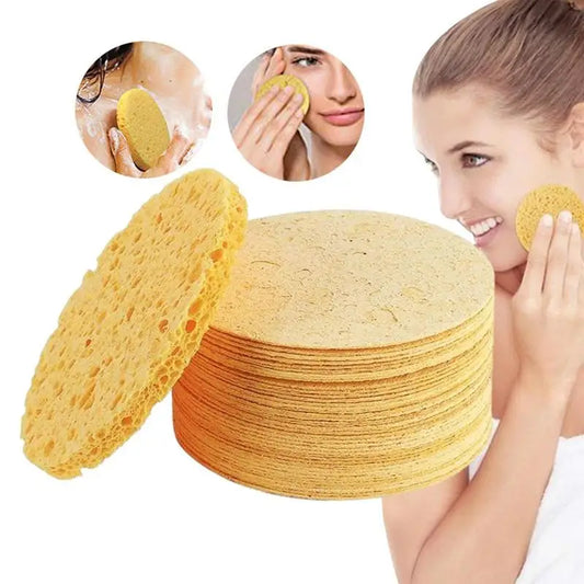 Barely Compressed Facial Cleansing Sponges
