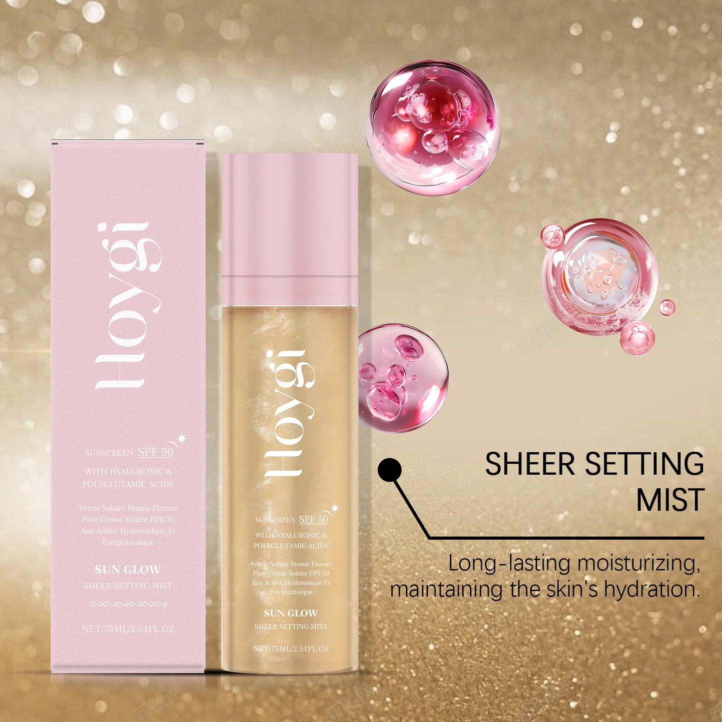 HOYGI Glow SPF 50+ Matte Setting Spray