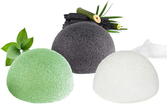 3pcs Konjac Facial Cleansing Sponge Set