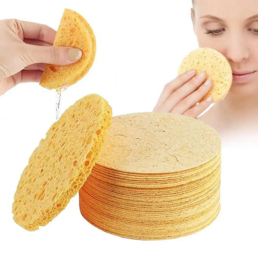 Barely Compressed Facial Cleansing Sponges