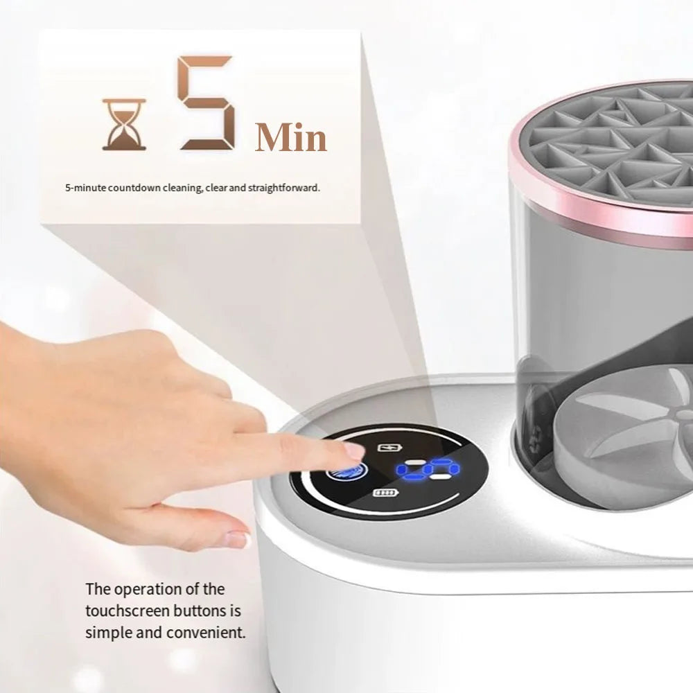 3-in-1 Electric Spin Makeup Brush Cleaner & Dryer