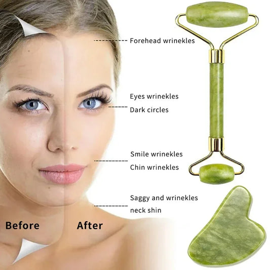 Barely Jade Roller & Gua Sha Set