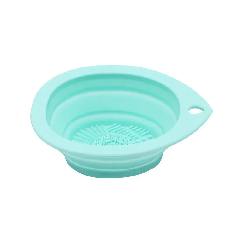 Clean Foldable Silicone Brush Cleaning Bowl