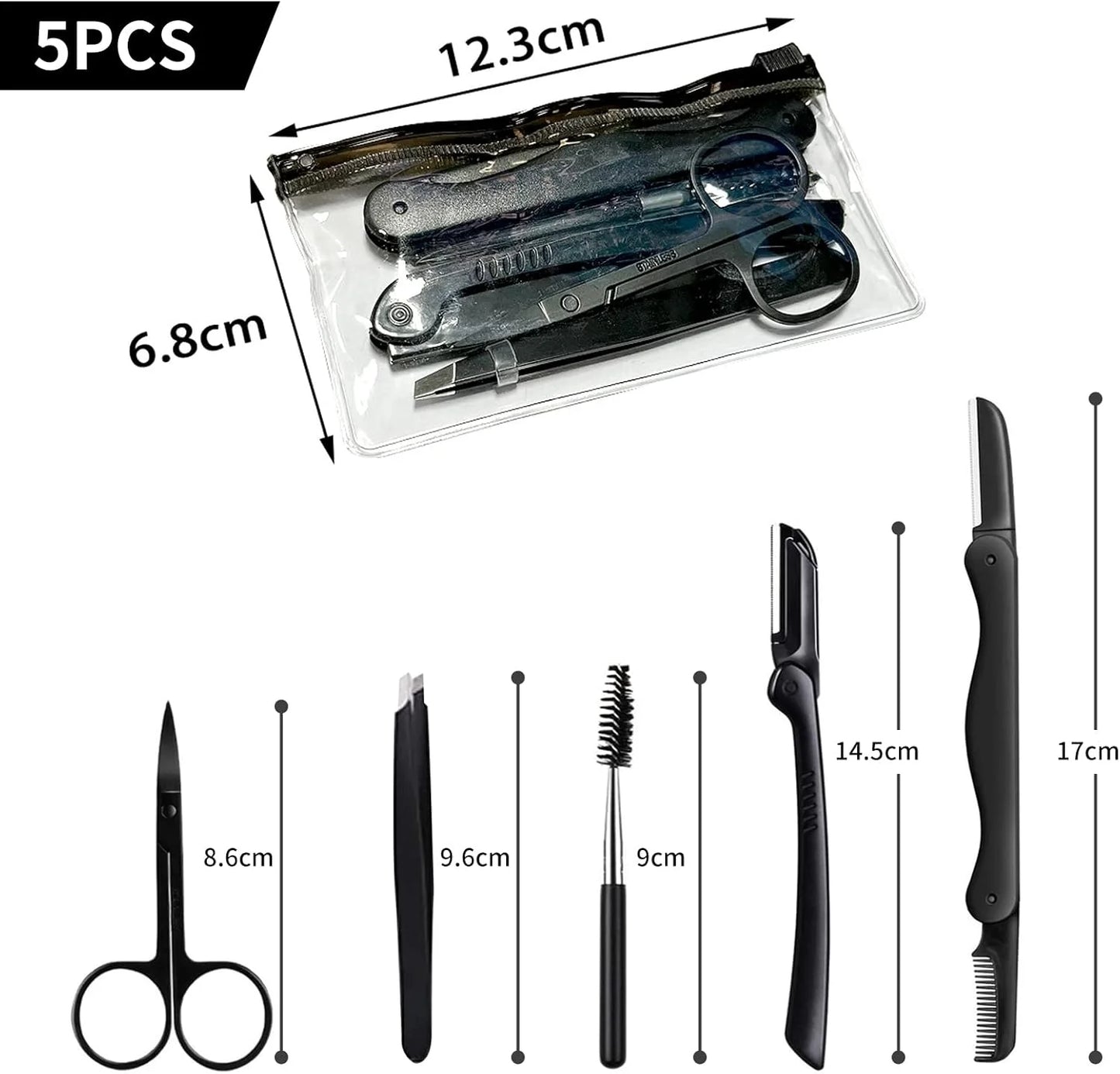 Brow Precision Grooming Kit (5/6 PCS)