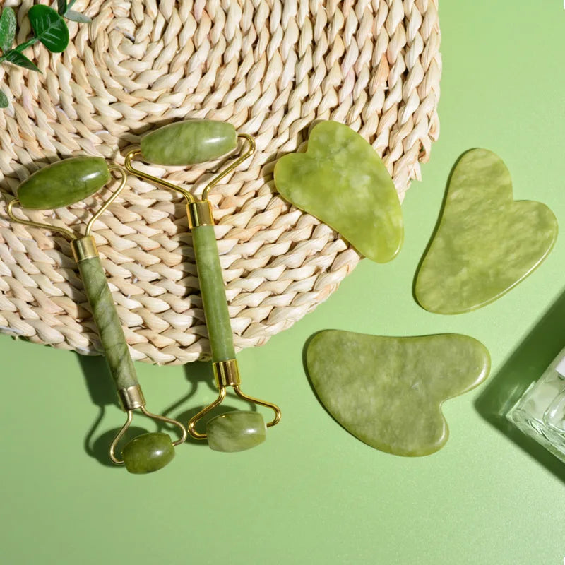 Barely Jade Roller & Gua Sha Set