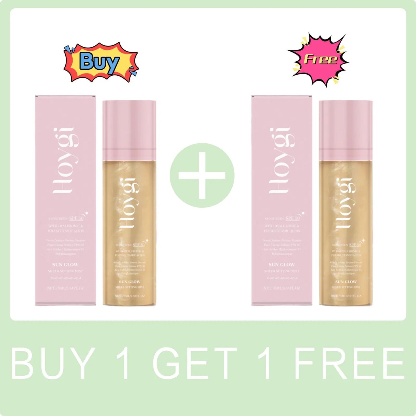 HOYGI Glow SPF 50+ Matte Setting Spray